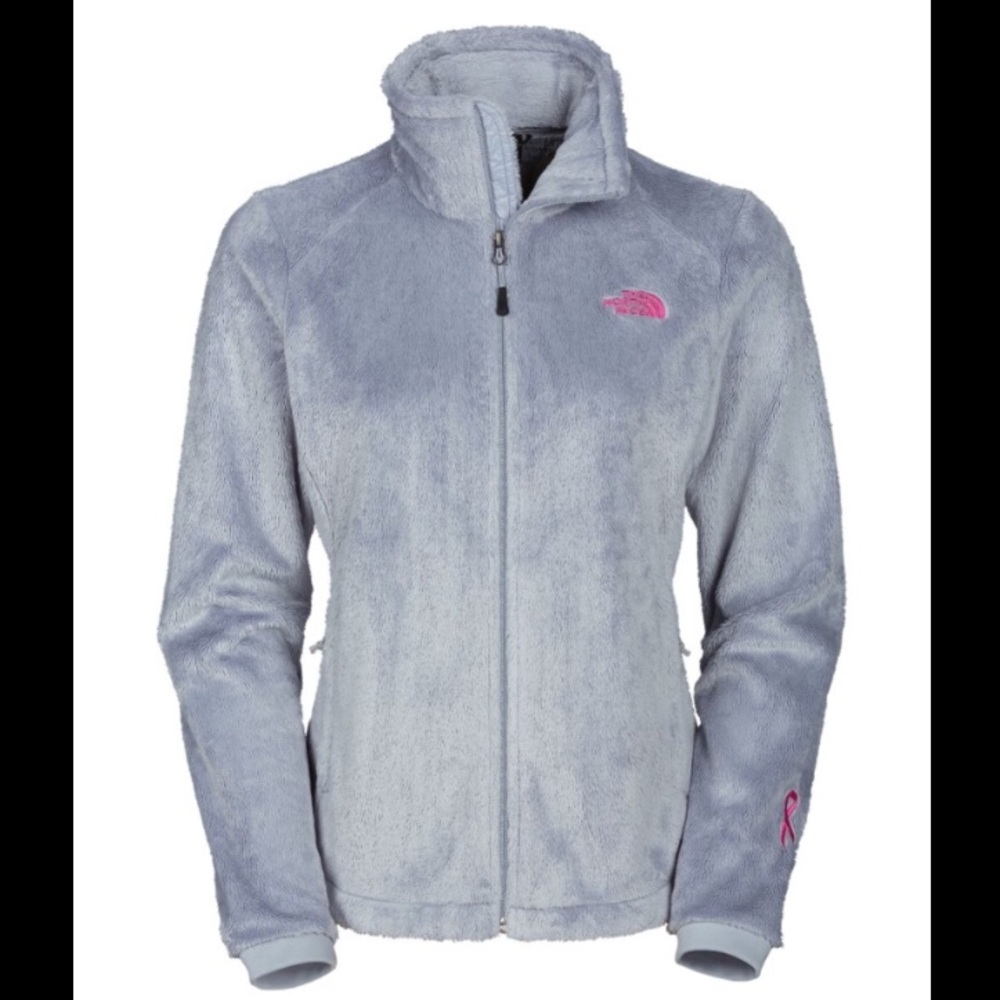 Fuzzy Gray breast cancer north face